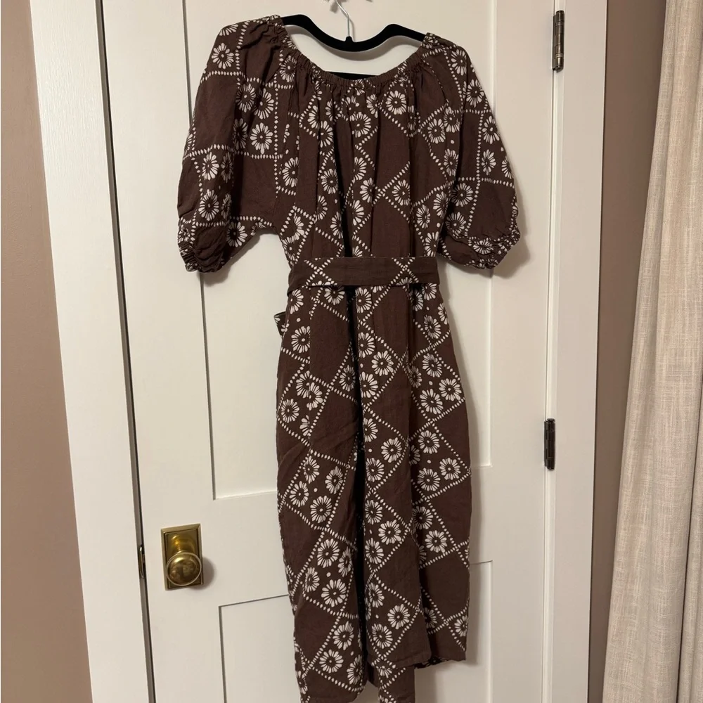 Daughters of India Dahlia Midi Dress in Maple - Picture 4 of 6